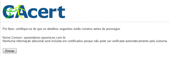 Criar Certificado
